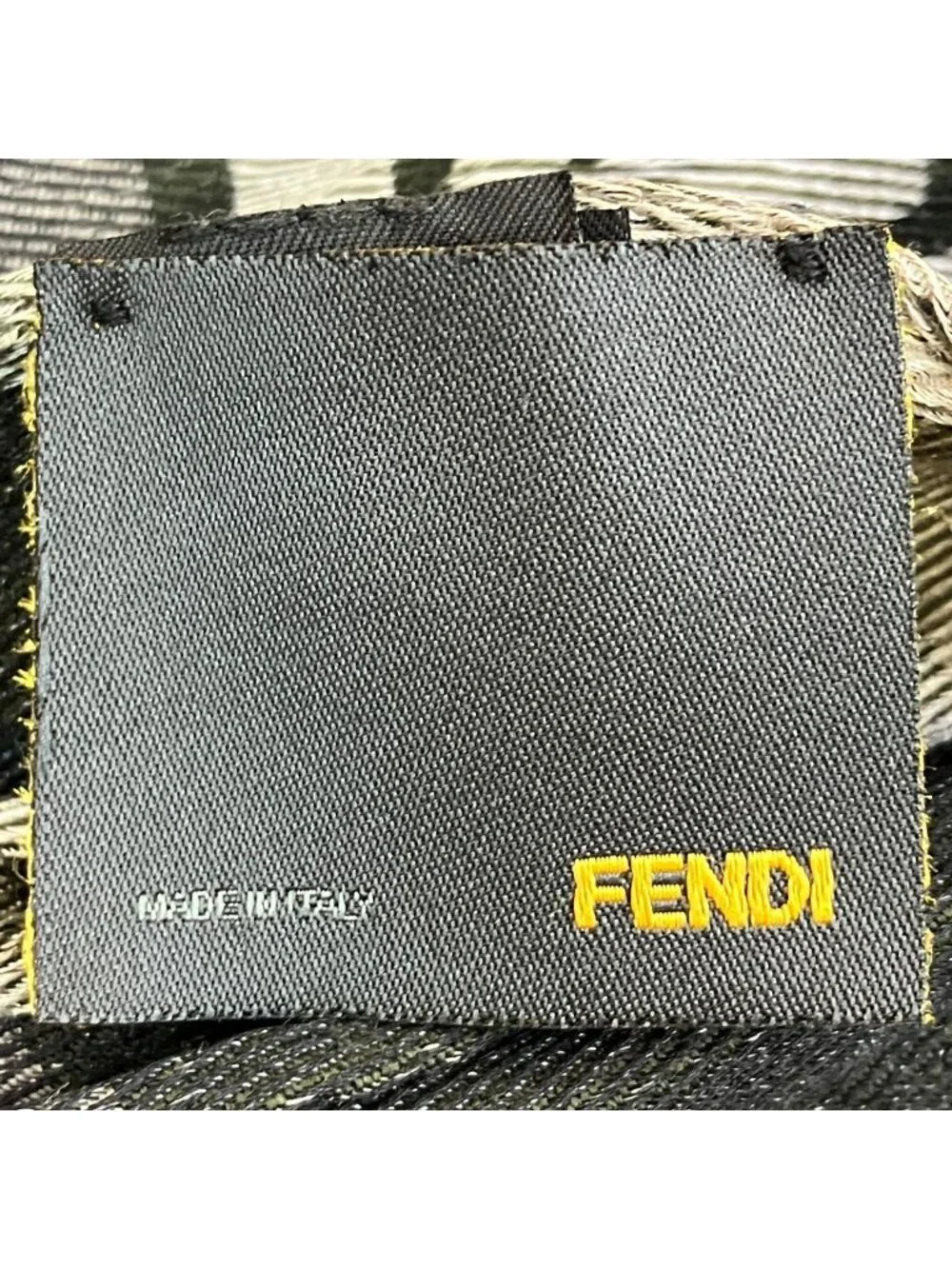 Fendi Shawl Wool Silk Scarf